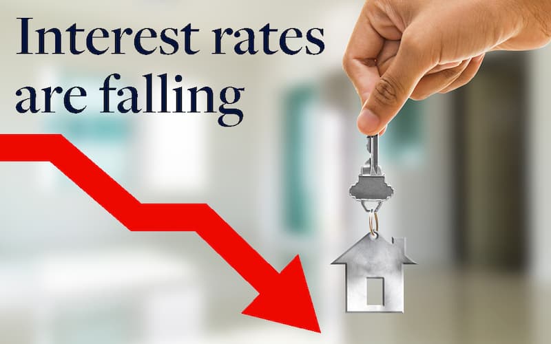 Interest rates are falling
